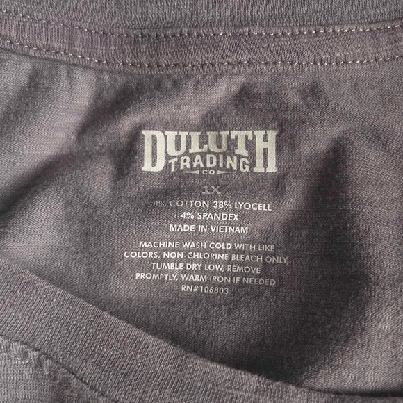 Duluth Trading Co | Light Purple Heathered 3/4 Tee 1X Women’s Plus - Picture 4 of 4